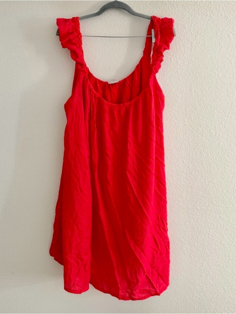 ARULA Red Ruffle Strap Dress 2X - Picture 2 of 3